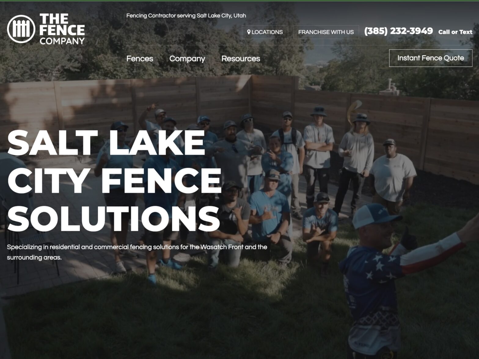 Photo of a Wasatch Front fence company