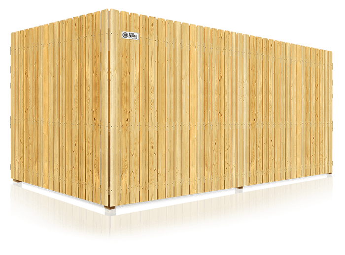Graphic representation of a commercial wood fence panel 