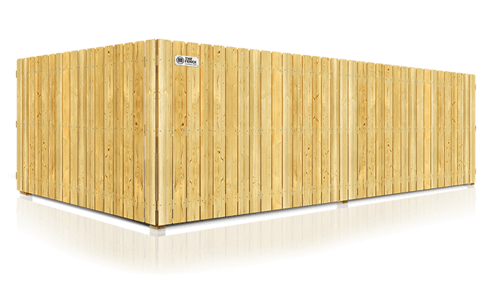Graphic representation of a residential wood fence panel 