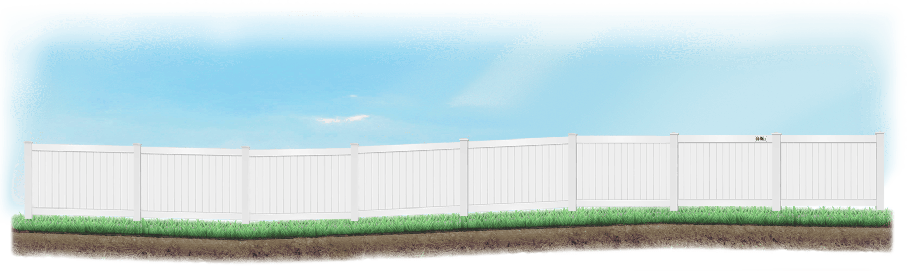 Racked Fence on Slightly Wavy Ground in Salt Lake City Utah