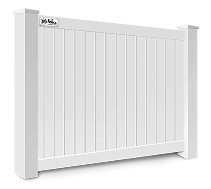 Vinyl privacy fence panel