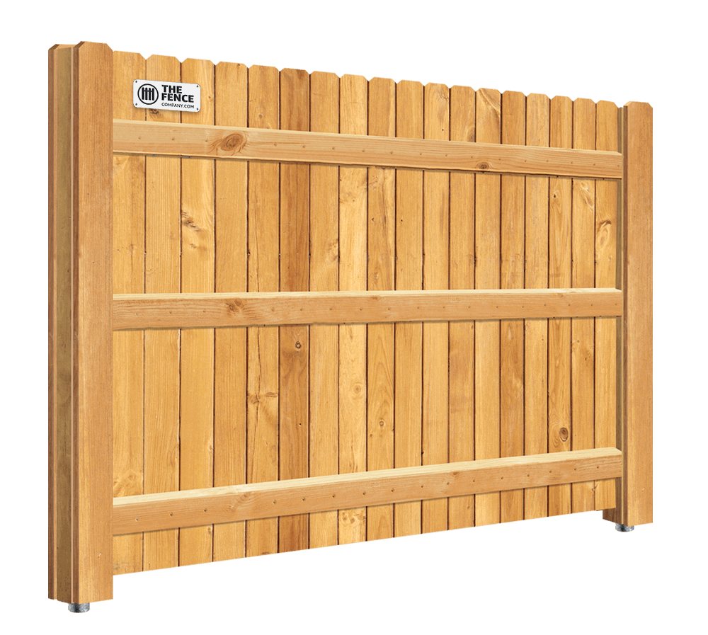 1 Panel wood fence panel with hidden steel posts