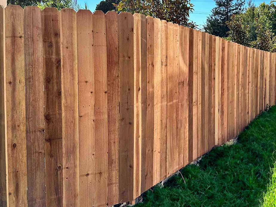 Daybreak UT stockade style wood fence