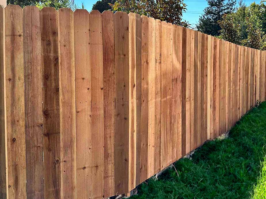 Murray UT stockade style wood fence